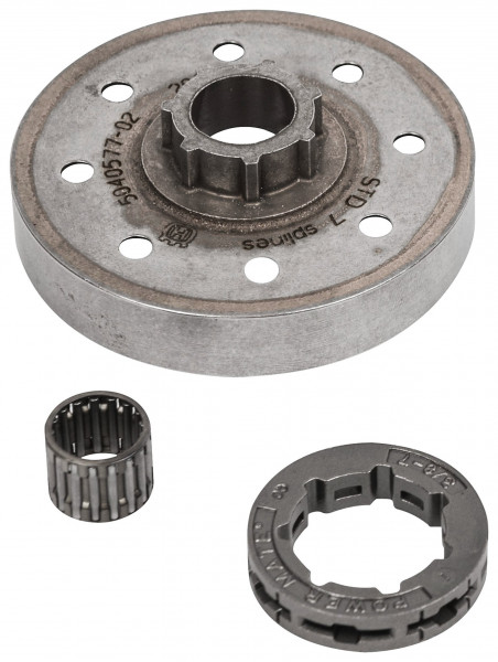 Husqvarna Ringkettenrad komplett mit Nadellager .325", 7 Zähne, Nabengröße klein